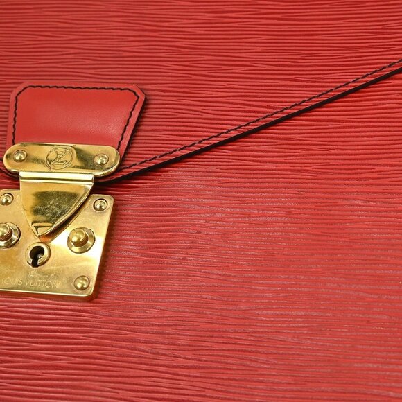 LOUIS VUITTON PORTE DOCUMENT SENATEUR CLUTCH BAG EPI RED A20980 YQ03810 BN02 - Picture 5 of 10